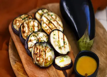 Aubergine grillée au airfryer