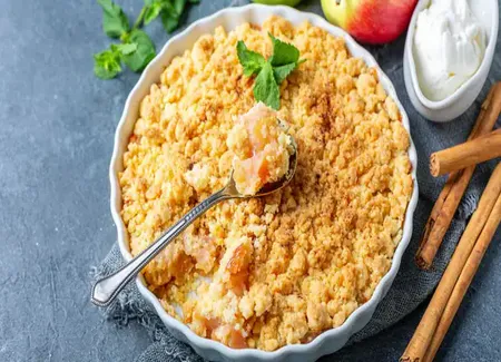 Crumble aux pommes au airfryer