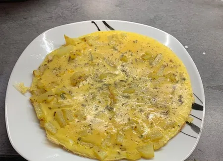 Omelette épicée aux pommes de terre