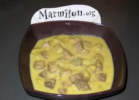 Curry de thon au lait de coco
