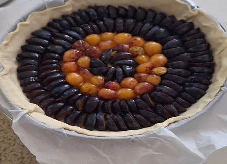 Tarte aux quetsches express de la romaine