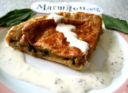 Tourte aux escargots et au comté