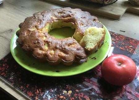 Gâteau aux pommes sans graisses