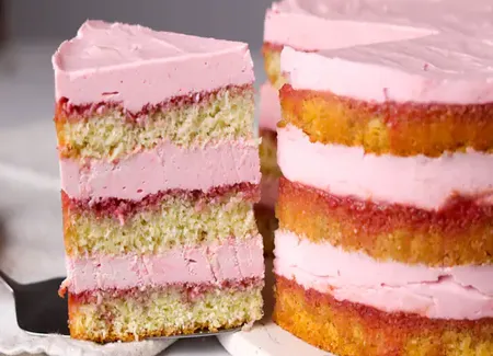Layer cake à la framboise