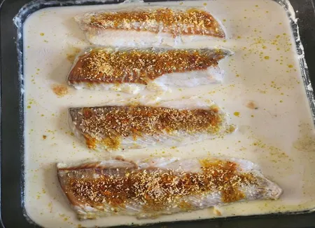 Gratin de cabillaud à la coco