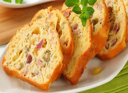 Cake au jambon et olives au airfryer