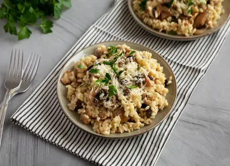 Risotto de champignons au thermomix