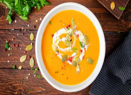 Velouté de potimarron et pommes de terre au thermomix