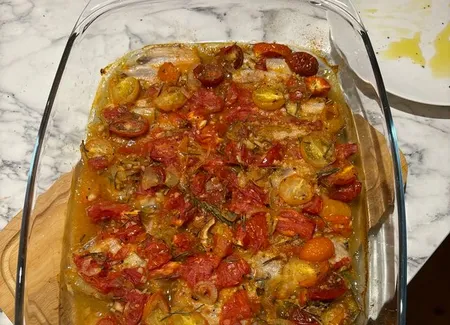Gratin de sardines à la sauce tomate