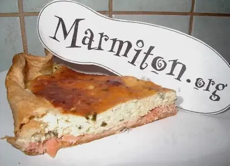 Tarte au saumon fumé ciboulette