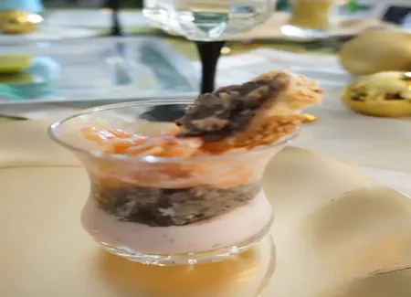 Verrine saumon champignons