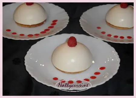 Dôme chocolat blanc framboise