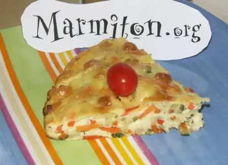 Flan de légumes au comté