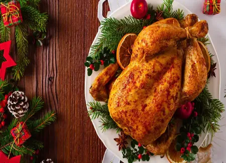 Chapon de noël aux patates douces au airfryer