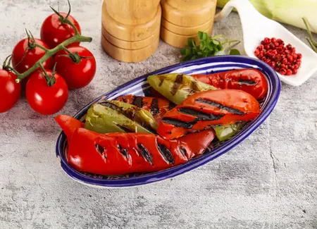 Poivrons grillés au airfryer