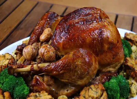 Dinde farcie aux marrons au airfryer