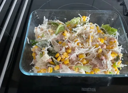Salade du placard au maïs et radis noir