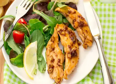 Aiguillettes de poulet aux légumes au airfryer