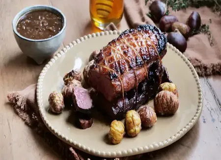 Magret de canard farci aux fruits secs