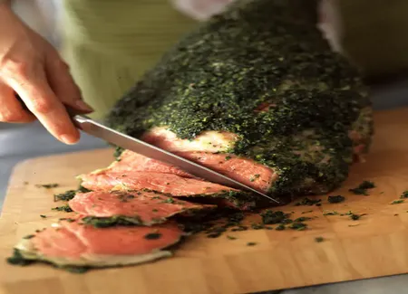 Gigot d'agneau aux herbes