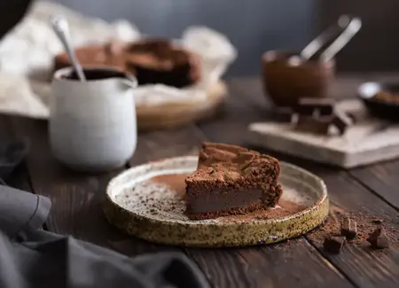 Gâteau fondant au chocolat et mascarpone au thermomix