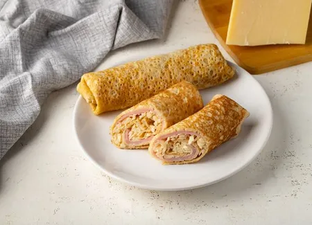 Crêpes jambon fromage