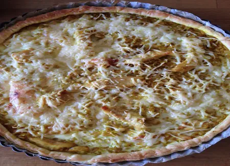 Quiche au riz, poulet et curry (façon rap)