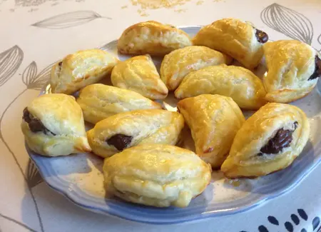 Petits chaussons faciles au chocolat