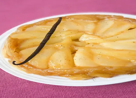 Tarte tatin aux poires et aux épices
