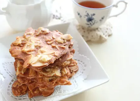 Tuiles aux amandes croquantes et faciles au thermomix