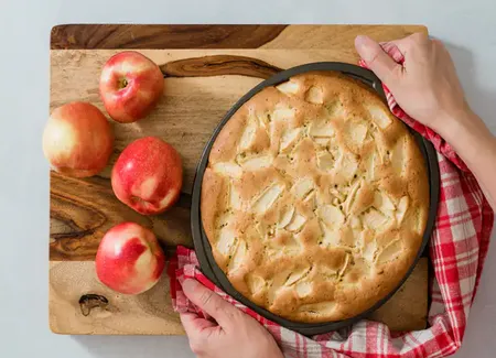 Apple cake express à la poêle