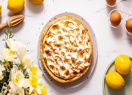 Tarte au citron meringuée au airfryer