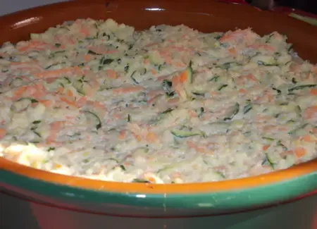 Flan carottes courgettes couscous
