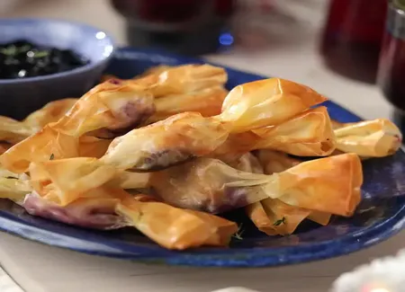 Biscuits papillotes à la pâte filo au airfryer