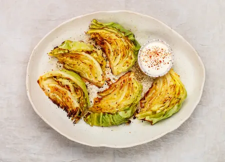 Chou vert braisé au airfryer