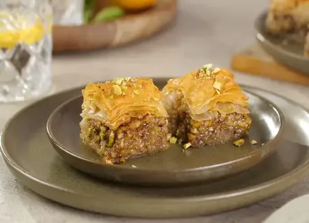 Baklava aux pistaches au airfryer