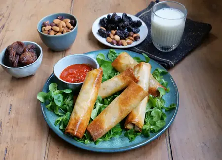 Boureks à la viande hachée et au fromage au airfryer