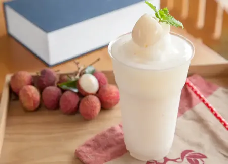 Glace aux litchis