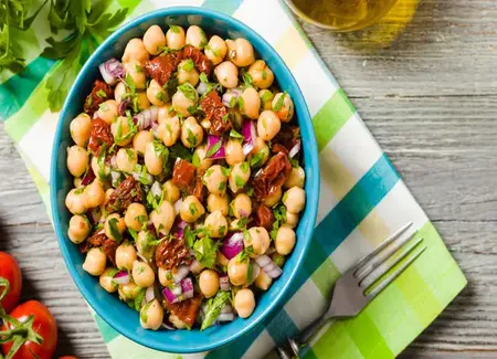 Salade de pois chiches à la marocaine