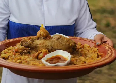 Rfissa rapide au poulet et pois chiches