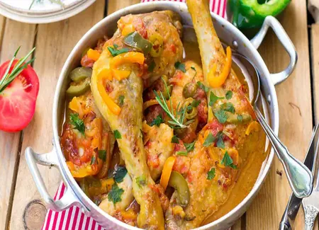 Poulet basquaise savoureux de cyril lignac