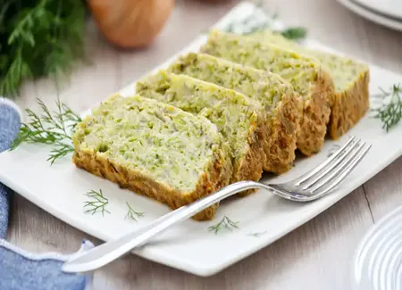 Flan de courgettes léger au airfryer