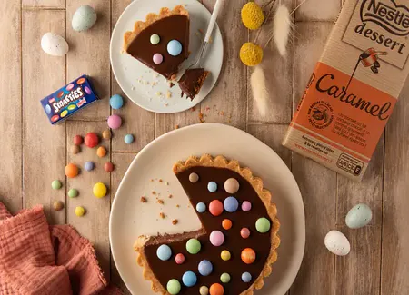 Tarte de pâques chocolat caramel nestlé dessert®