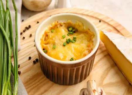 Asperges à la crème d'asperge gratinée