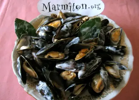 Moules bouchot à la crème