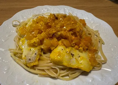 Filets de loup au safran