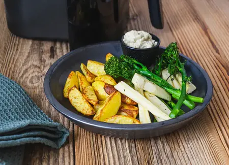 Brocolis bimi® & frites à l’airfryer