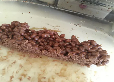 Gâteau aux carambars et aux chamallows