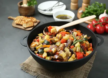 Ratatouille au four où les légumes ne s'écrasent pas
