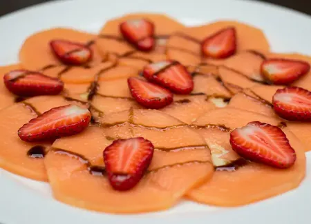 Carpaccio de melon au poivre